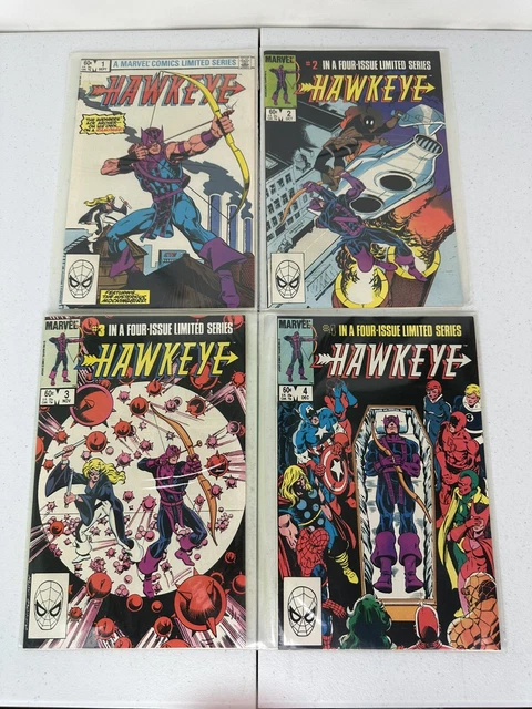 Hawkeye #1 2 3 4 (Marvel Comics 1983) Limited Series Complete Set