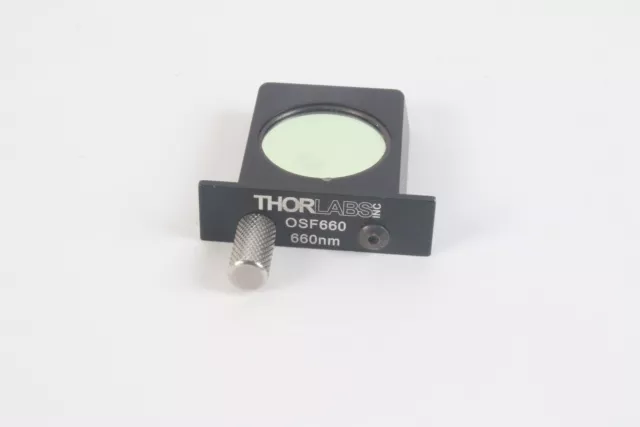Thorlabs OSF660 660nm Colore Passa-Banda Filtro Lenti - Come È - Funghi IN Vetro