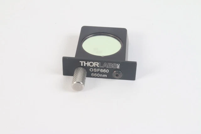 Thorlabs OSF660 660nm Colore Passa-Banda Filtro Lenti - Come È - Funghi IN Vetro