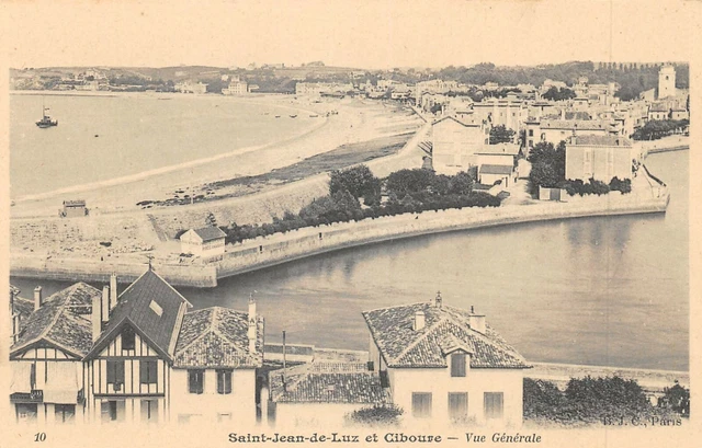 Cpa 64 Saint Jean De Luz Ciboure General View
