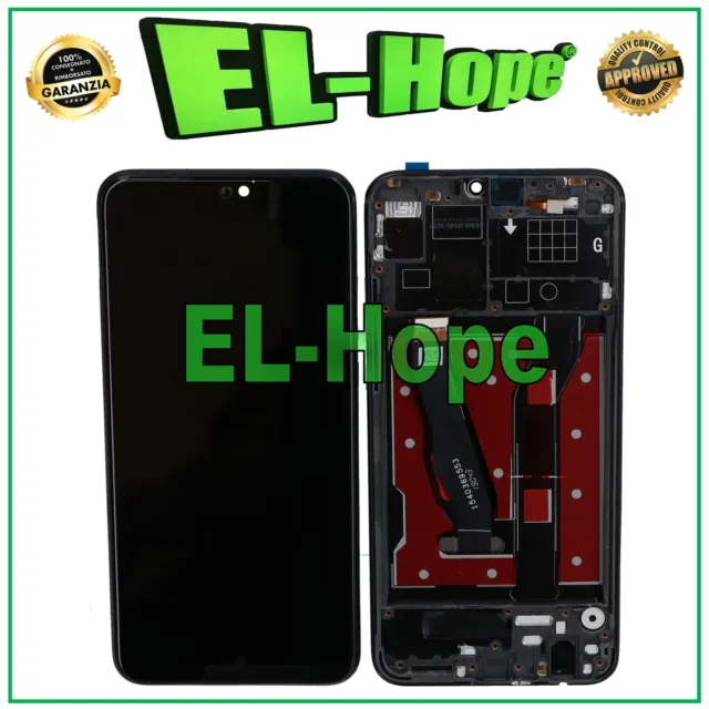 Display Lcd + Frame Per Huawei Honor View 10 Lite Jsn-L21 /Honor 8X Touch Vetro