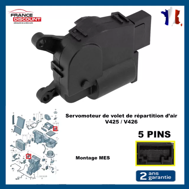 Servomoteur Volet Répartition Air V426 prévu SEAT Ateca Leon Tarraco 2Q0907511F