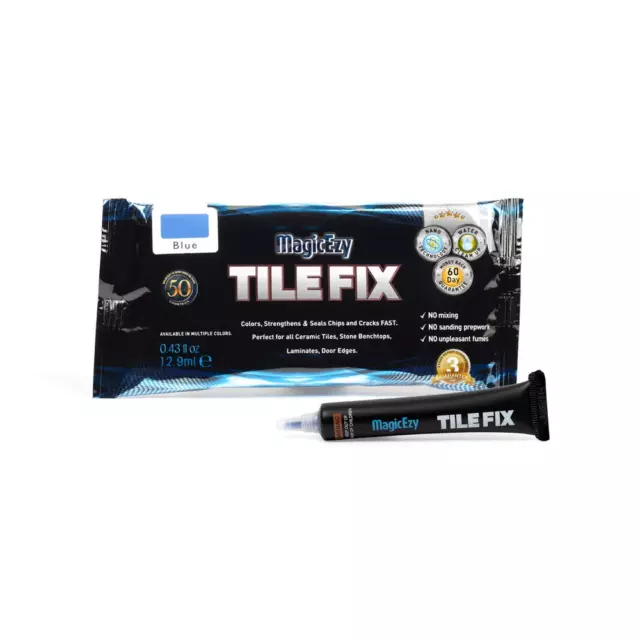 Tile Fix: Easy Ceramic Tile Repair Kit for Cracks, Scratches and Tile Touchup -