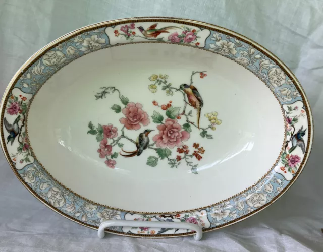 Vintage W.H. Grindley & Co Baroda Fine Bone China,  England 10” Oval Bowl