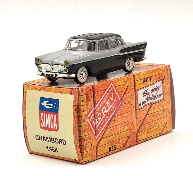 NOREV 1/43 Simca Chambord Cabriolet Présidentielle – Général De Gaulle 1958, édition GIFTSE