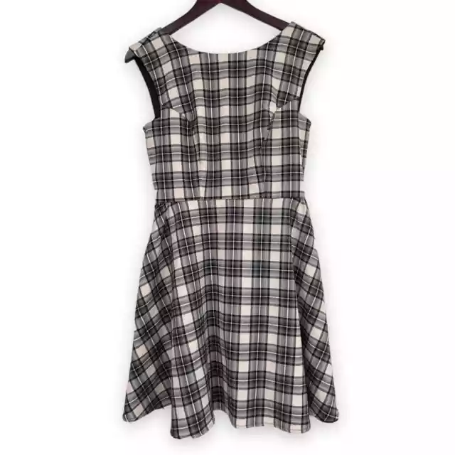 Plaid Tartan A-Line Dress Size Small