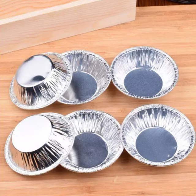 100* Disposable Aluminum Foil Tart Pan Mini Pot Pie Mold Pan Tin Bake SALE