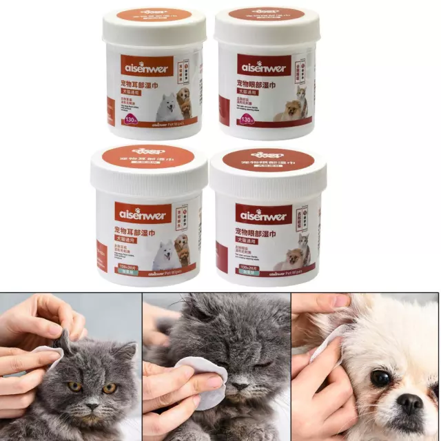 Lingettes de nettoyage douces pour animaux de compagnie Détachant pour chat