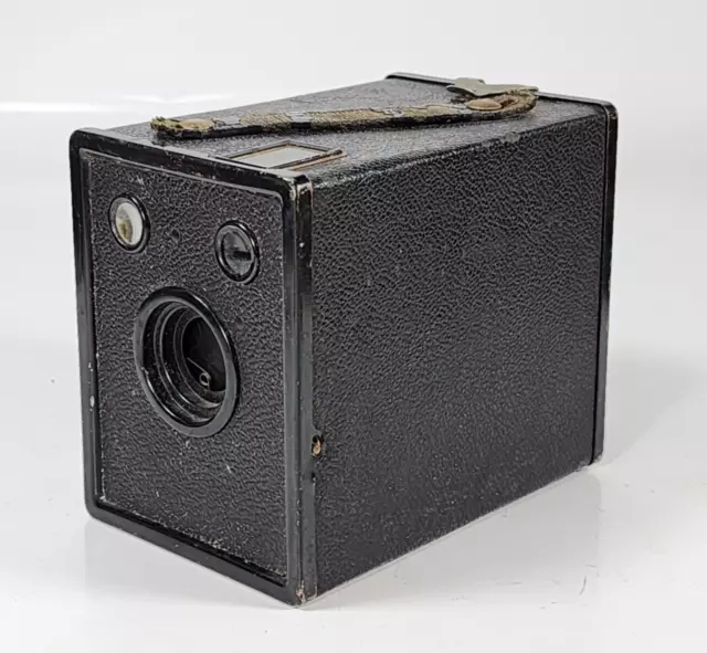 Cámara de caja vintage Agfa Ansco B2 negra