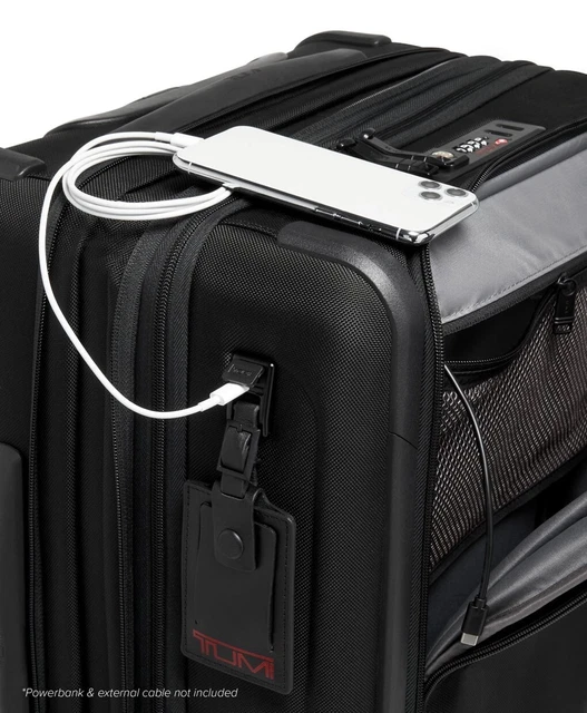 TUMI Alpha Continental Expandable 4 Wheeled Carry-On Black 6