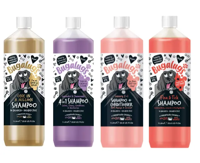 Bugalugs 1 Litre Dog Groomers Shampoo & Conditioner Professional Grooming 1L