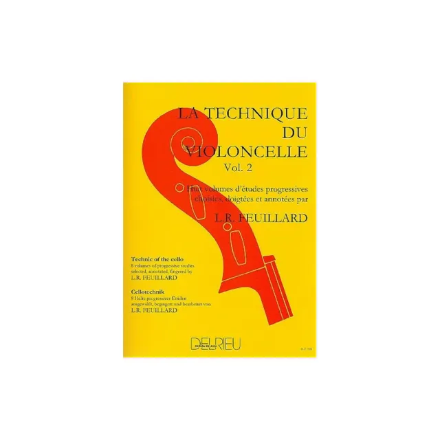 Méthode Technique du violoncelle Vol.2 - FEUILLARD Louis R