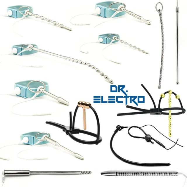 Elektro Dilator, ESTIM Harnröhren Plug Mit Hodenschlaufe, TENS/EMS, REIZSTROM