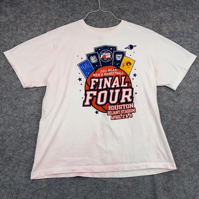UConn Huskies Mens XL White Connecticut 2011 NCAA Basketball  Final Four Adidas