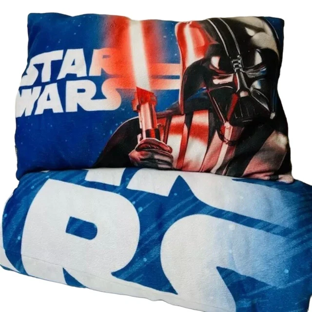 Juego de 2 piezas saco de dormir y almohada para niños Star Wars dormir juventud