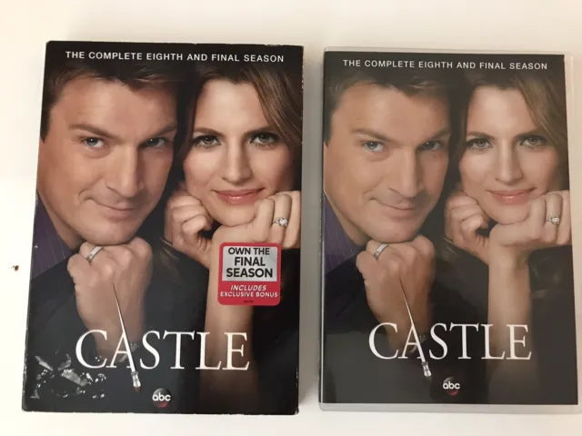 Castle Complete Eighth Season Final dvd slip Stana Katic Nathan Fillion Quinn