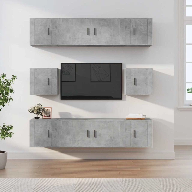 Meuble TV Et Salon Berno Par Vicco, Style Ancien Clair, 140 Cm, Neuf En Kit