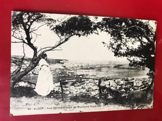 ALGER.  Vue Generale Prise de Mustapha Superieur.  Vintage Postcard 0