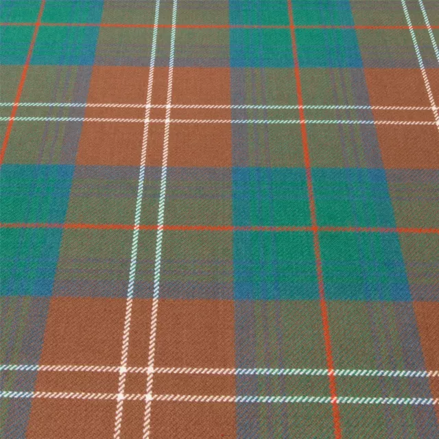 10oz Light Weight Fabric Material Chisholm Hunting Ancient Tartan 1 Metre