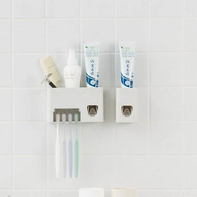 Dispenser Tooth Paste Squeezer Free Punching Holder Dental Cream Dispenser