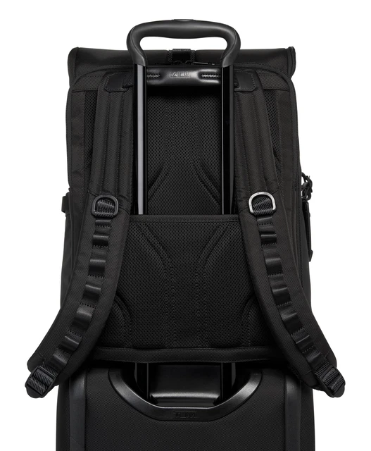 TUMI ALPHA BRAVO Logistics Flap Lid Backpack BLACK 0232759D MSRP $495 AUTHENTIC 5