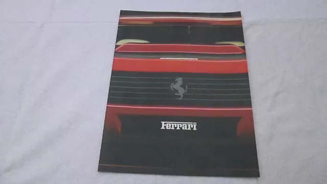 70er / 80er Jahre Prospekt Ferrari Testarossa, Ferrari 412, Mondial, Ferrari 328