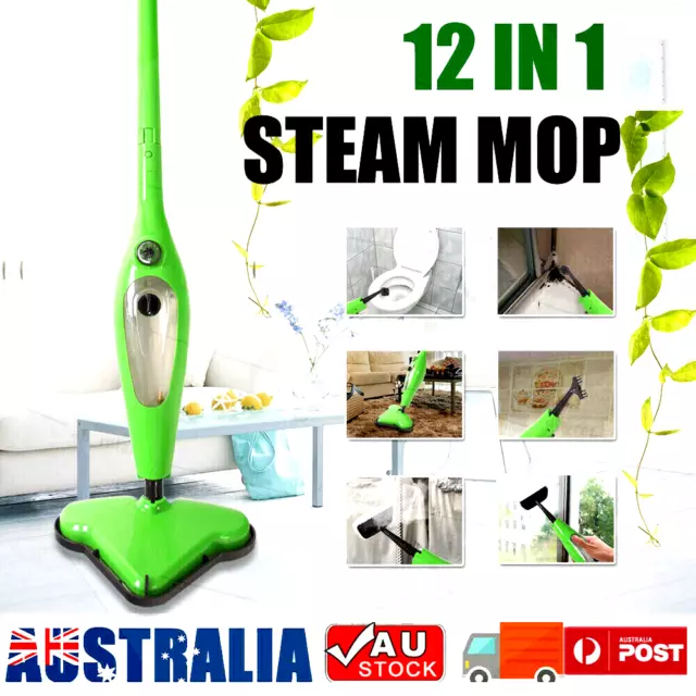 5-IN-1 Handheld Steam Mop Cleaner Carpet Floor Cleaning Steamer 1300W 400ml