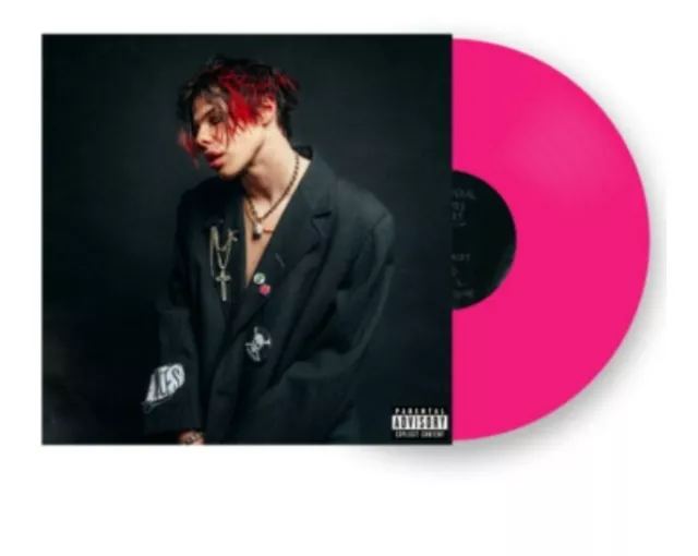 YUNGBLUD Limited Edition PINK VINYL LP Poster & Signed Art Card BRAND NEW/SEALED