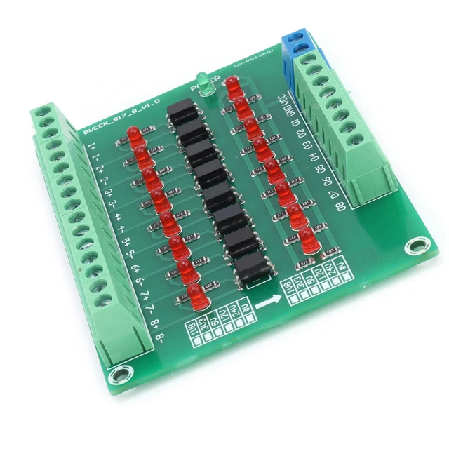 Modulo isolatore optoaccoppiatore 8 canali PLC 12 V a 3,3 V optoaccoppiatore 8 canali