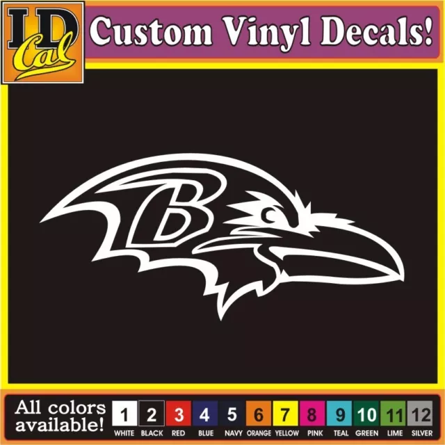 7" NFL Baltimore RAVENS Football Sticker truck car window vinyl decal