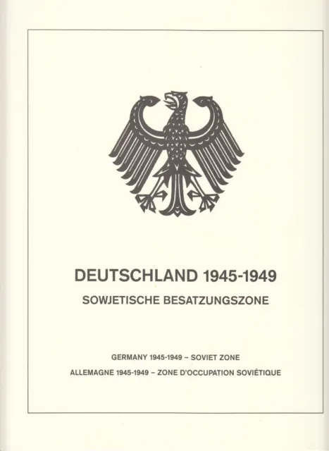 Lindner-T System Vordruckblätter SBZ 1945-49 komplett, Deckblatt, S. 1-19, I-II