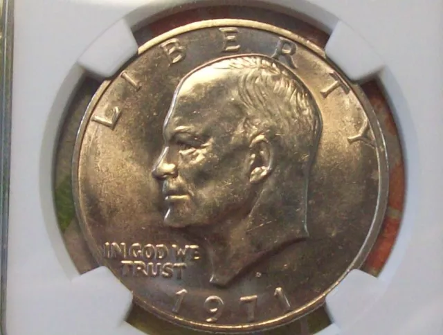 Key Date 1971-D Friendly Eagle Eisenhower Dollar-NGC MS 65