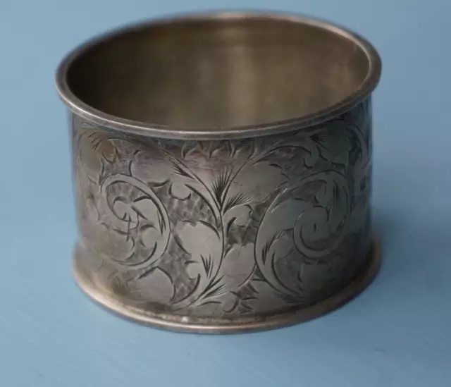 Solid Silver Hallmarked Napkin Ring