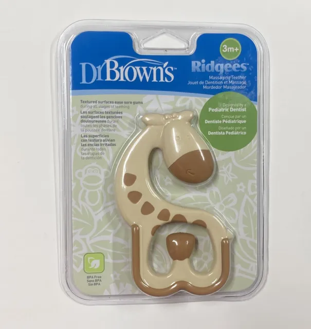 NEW Dr Browńs Ridgees Teether Giraffe Baby