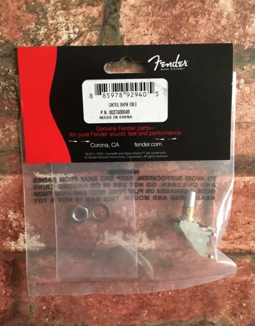 Fender 100K B Kegel Snap-In Potentiometer, für Kotflügelventil Rohrverstärker 3