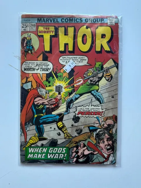 The Mighty THOR No. 240 Comic Book Oct 1975