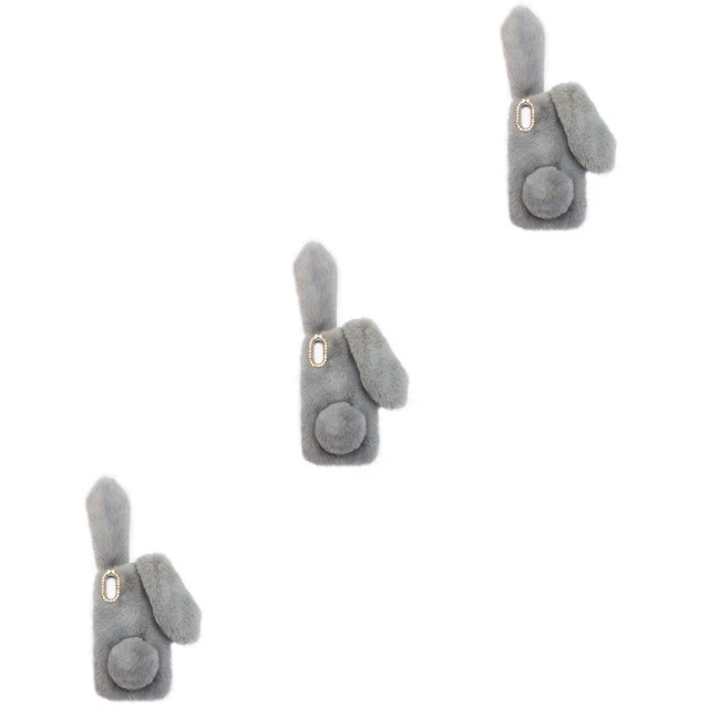 3 pcs peluche de pépin de lapin coquille joli cas de lapin coque chaude téléphon