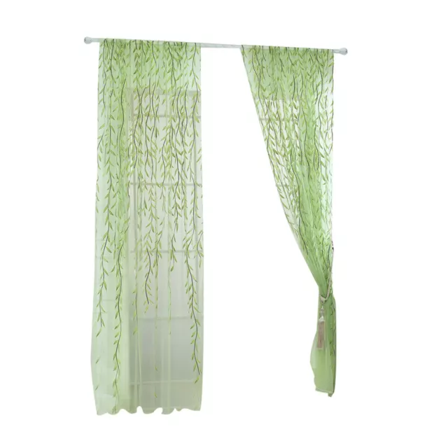 Sheer Window Panel Tulle Curtains Room Divider Curtain Bedroom Living Room Decor