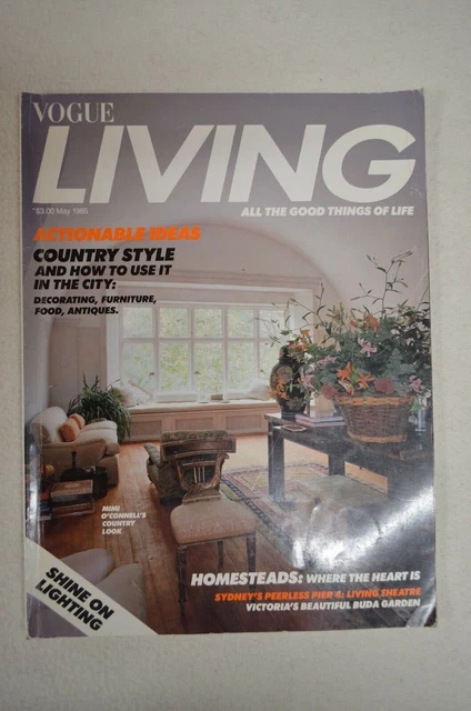 VOGUE LIVING MAGAZINE November/December 2024 Rosie At home