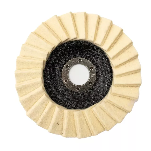 125mm 5 Flap Felt Disc Polishing Angle Grinder Buffing Wheel Bench Cleaning