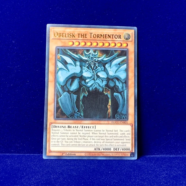YuGiOh Obelisk The Tormentor EGO1-EN001 1st Edition Ultra Rare