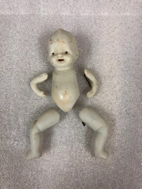 Old  Bisque Porcelain China Ceramic Dolls Doll Vintage 6” Prewar