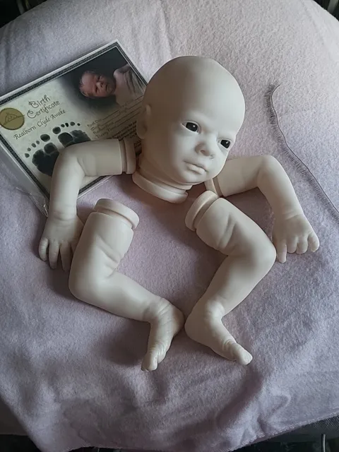 Realborn CLYDE Kit COA Reborn Baby Doll + FREE Eyes +Lash Strip Only 1 Post Cost