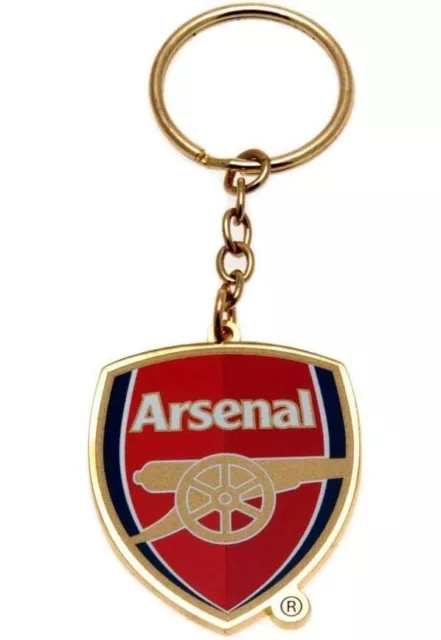 Arsenal FC Crest metal keyring 45mm x 40mm (bst)