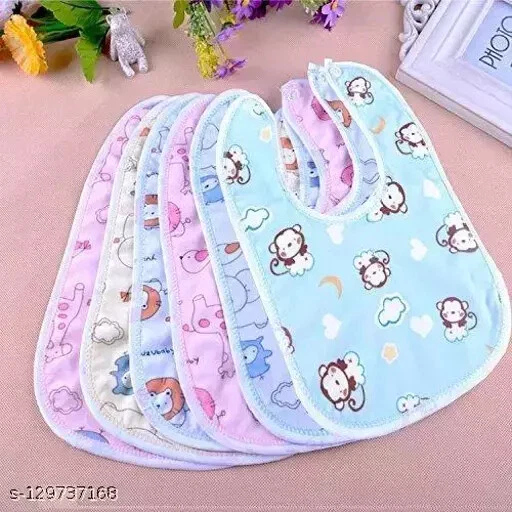 Babygo Waterproof Baby Apron with Bib (Set of 6)