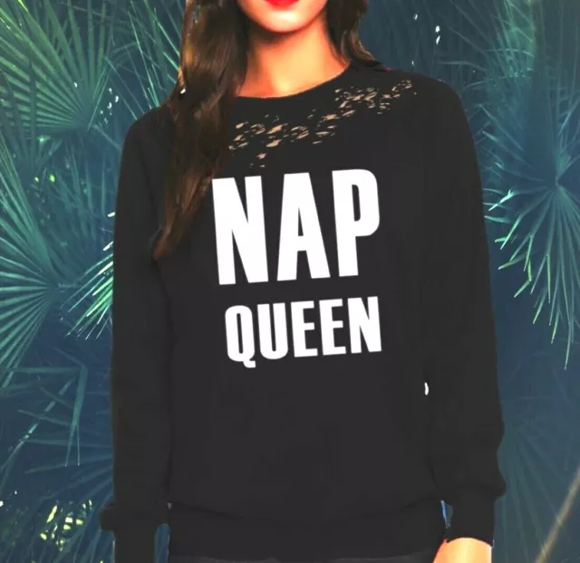 Nap Queen sweatshirt USA womens heavy weight sweatshirt