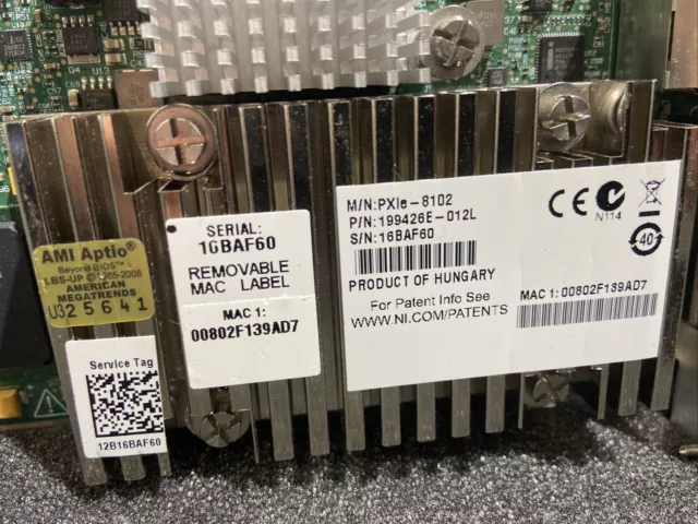 National Instruments NI PXIe-8102 processore dual-core 1,9 GHz PXI incorporato 3