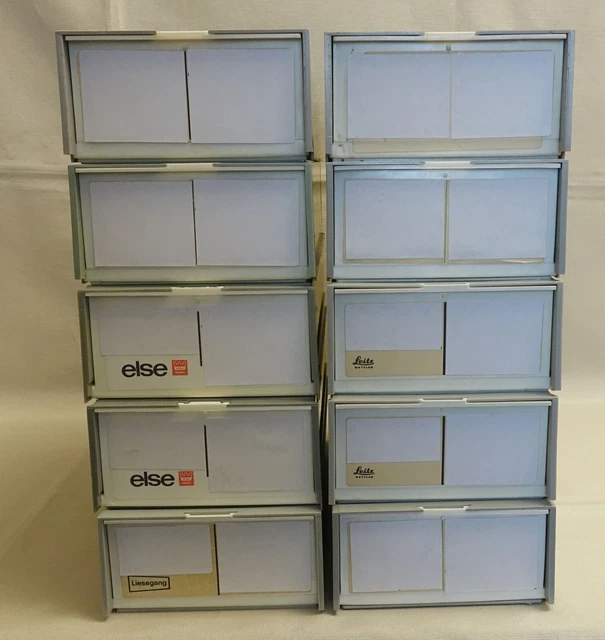 20x Dia-Universalmagazin 10 Boxen für je 50 Dias Leitz Liesegang  guter Zustand