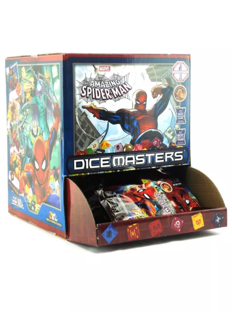 90 paquetes de refuerzo Marvel Dice Masters Amazing Spider-Man Gravity Feed Nuevo