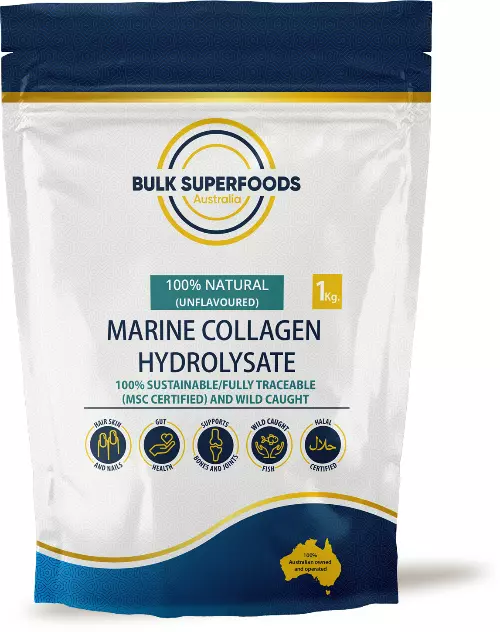 Marine Collagen Hydrolysate 1kg by Bulk Superfoods